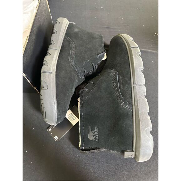 Sorel Explorer Next Drift Waterproof Black Sea Salt Boots 11 - Picture 4 of 6